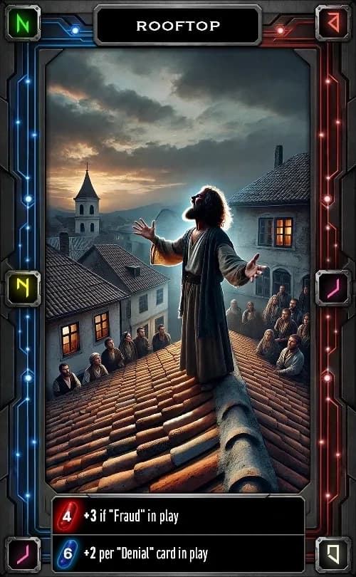 Presidency or Prison card: Rooftop